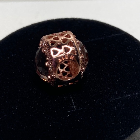 Pandora Charm Elegant Rose Gold  with Sparkling Accents - Picture 4 of 9